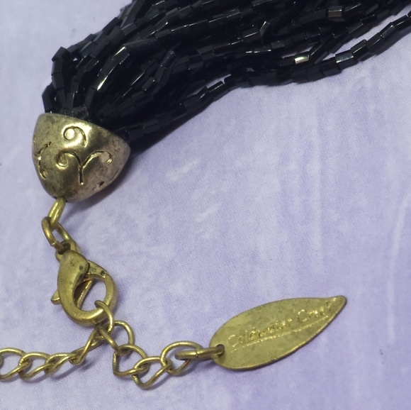 👍5 For $20 Coldwater Creek Black Glass Bead Multi Strand Necklace - Picture 8 of 9